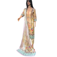 Stunning Ultra Soft Cotton Dress with Guaranteed Colorfast Dupatta | Shop Now at Modesty Bazar