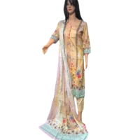 Stunning Ultra Soft Cotton Dress with Guaranteed Colorfast Dupatta | Shop Now at Modesty Bazar
