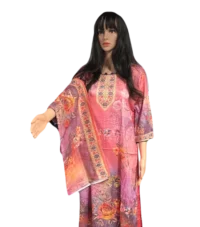 Stunning Ultra Soft Cotton Dress with Guaranteed Colorfast Dupatta | Shop Now at Modesty Bazar