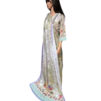 Stunning Ultra Soft Cotton Dress with Guaranteed Colorfast Dupatta | Shop Now at Modesty Bazar