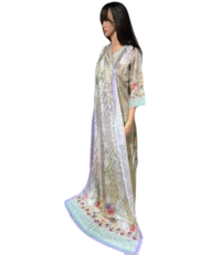 Stunning Ultra Soft Cotton Dress with Guaranteed Colorfast Dupatta | Shop Now at Modesty Bazar